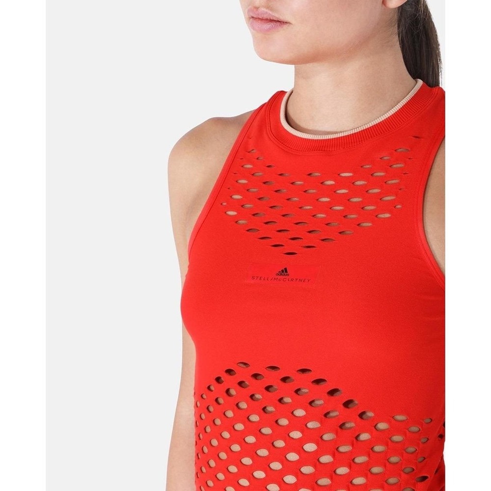 Adidas by Stella McCartney Seamless Tank Top Red Workout Athletic Size L